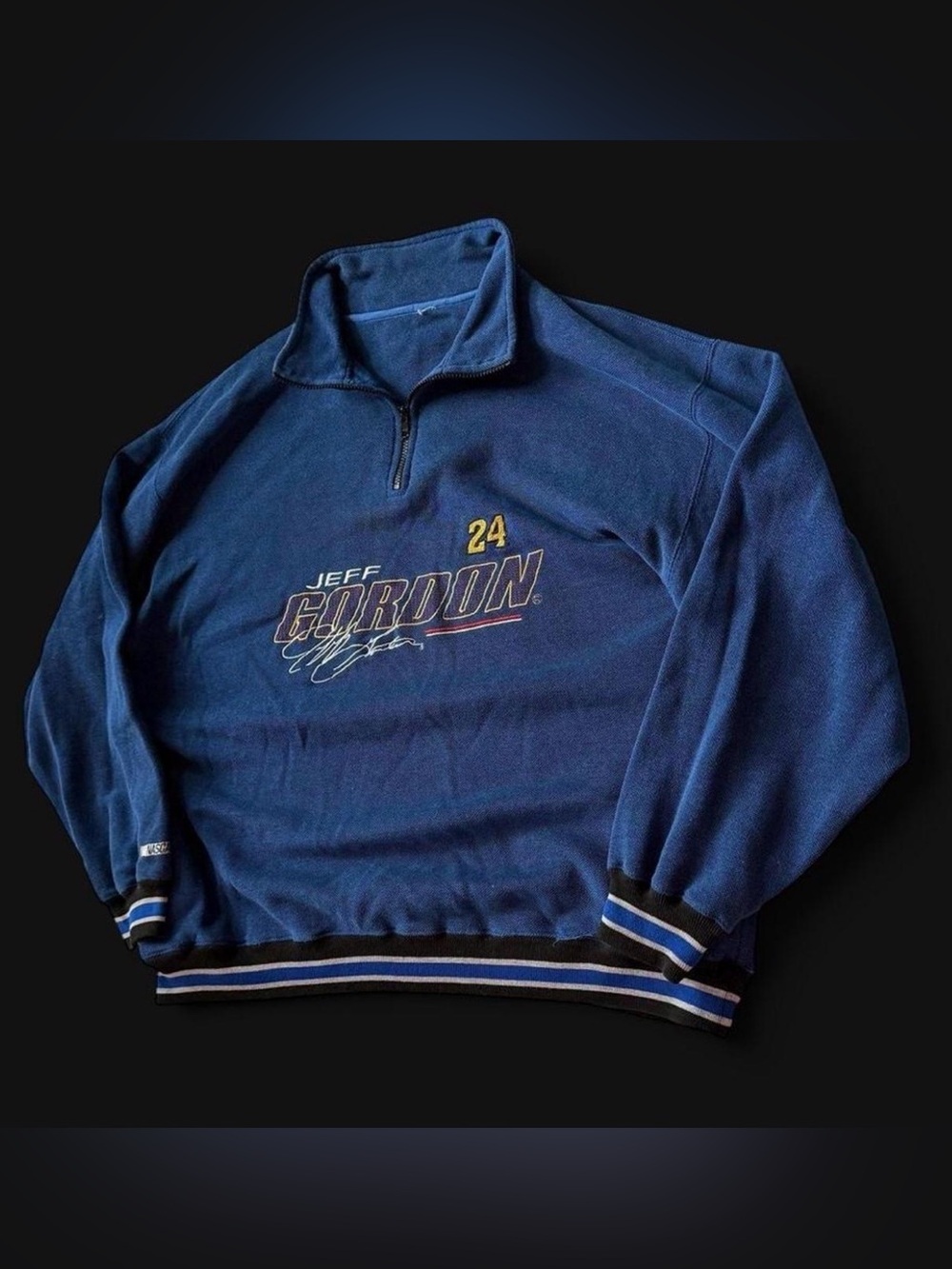 Vintage NASCAR Jeff Gordon 24 Quarter Zip Pullover Sweatshirt